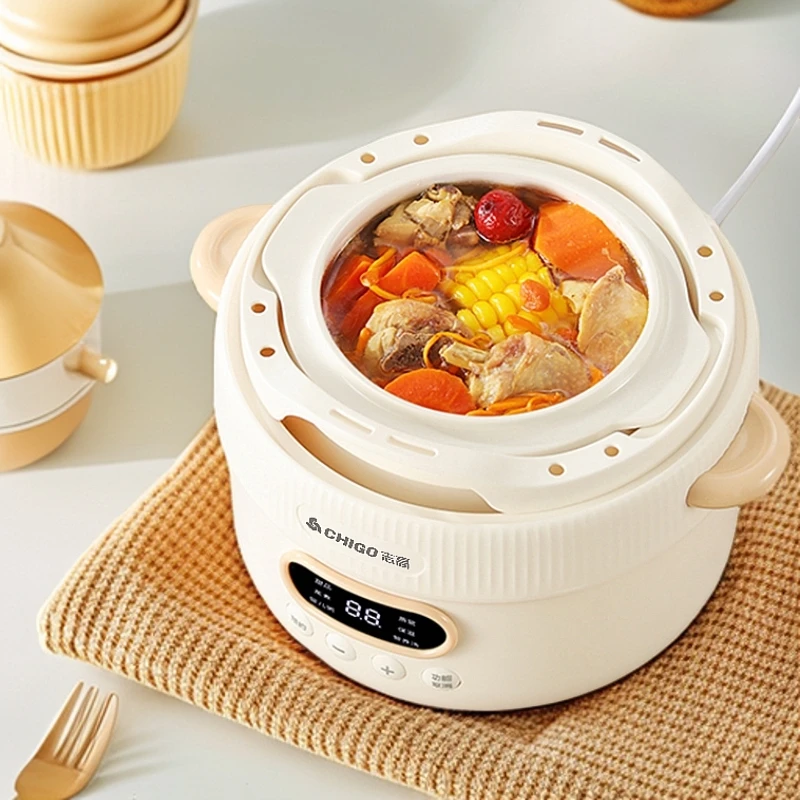 Chigo/志高电炖盅隔水炖婴儿宝宝煮粥煲汤辅食燕窝陶瓷小型电炖锅