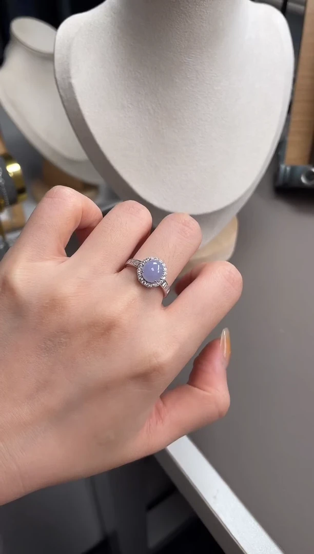 翡翠戒指银S925镶嵌11111111