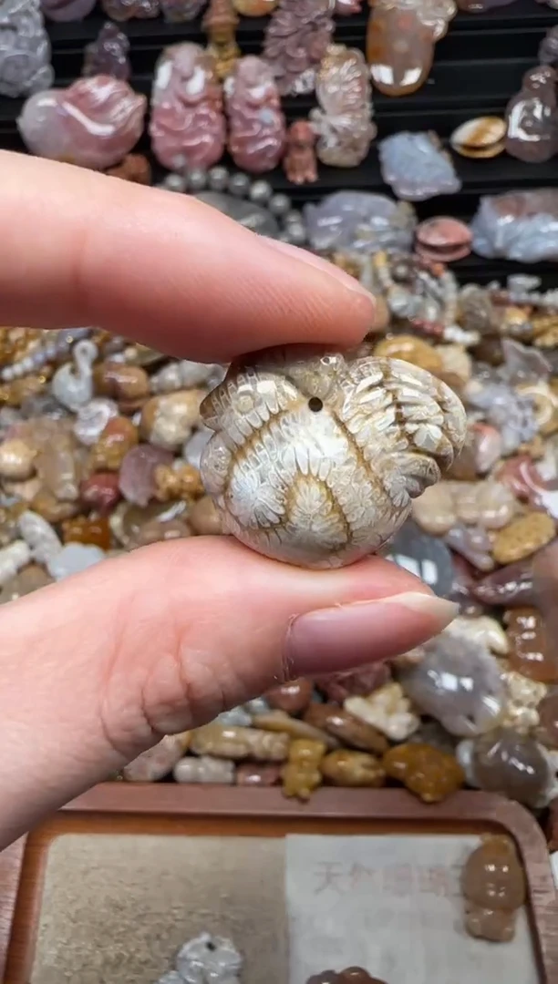 颈饰未镶嵌硅化珊瑚（珊瑚玉）119