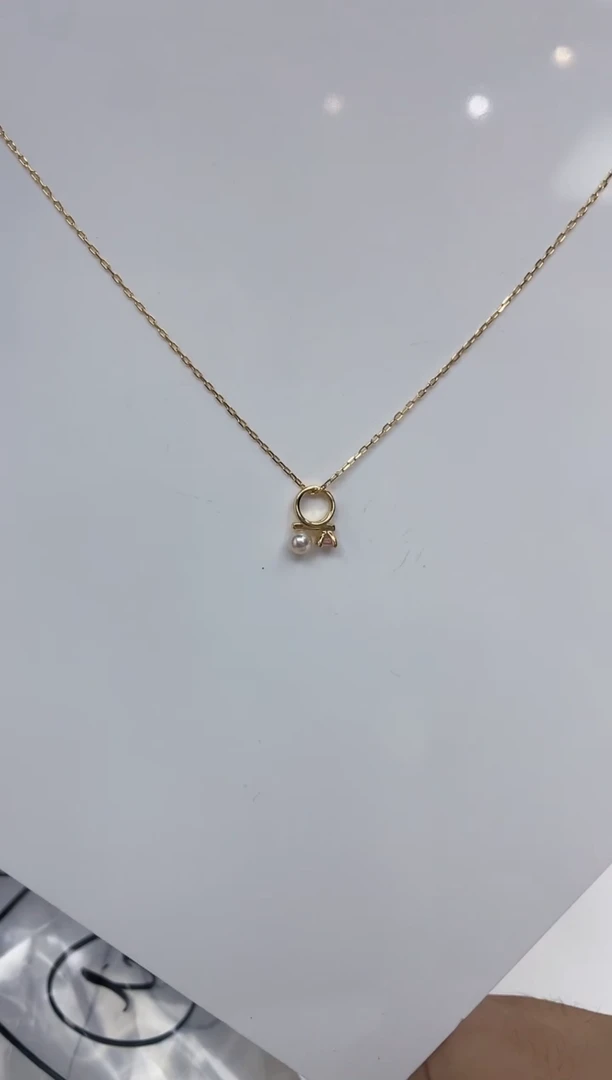 海水珍珠银S925镶嵌颈饰