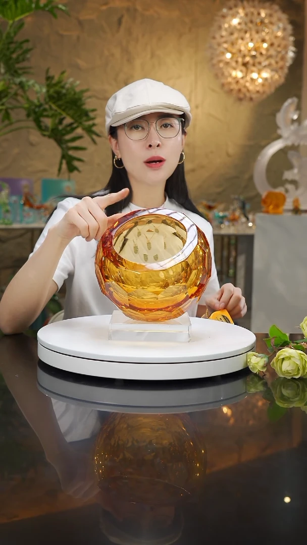 瓷片福利琥珀切面果碗