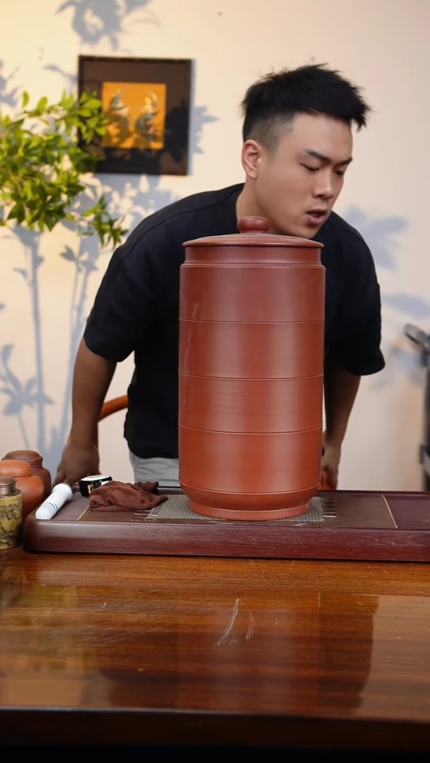 宜兴原矿紫砂茶叶罐