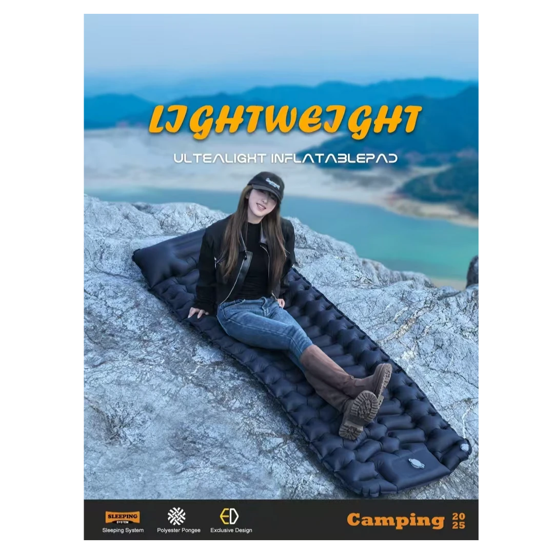 户外自动充气床垫露营防潮垫超轻单人帐篷睡垫便携式气垫