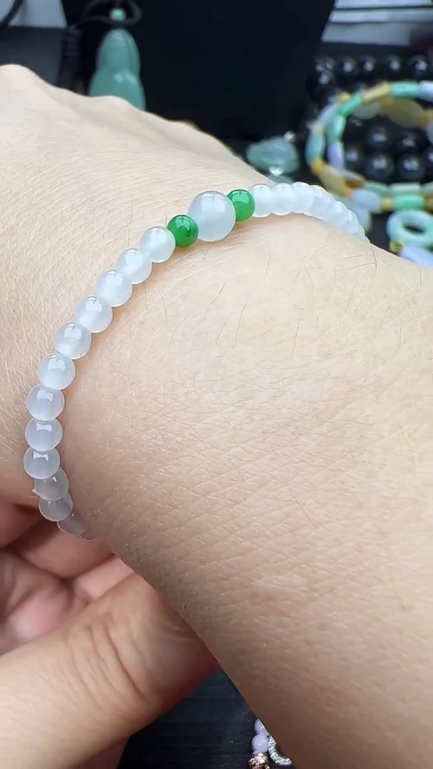 未镶嵌手串翡翠玉珠手串