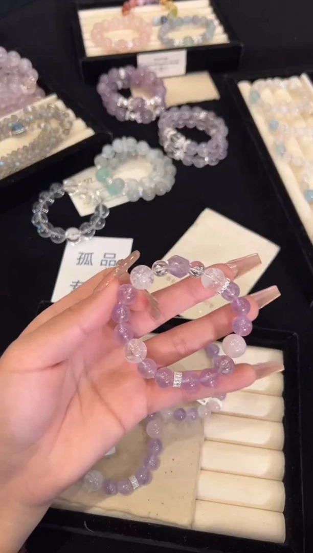 【闪购商品】水晶手链合金紫水晶手链x1517