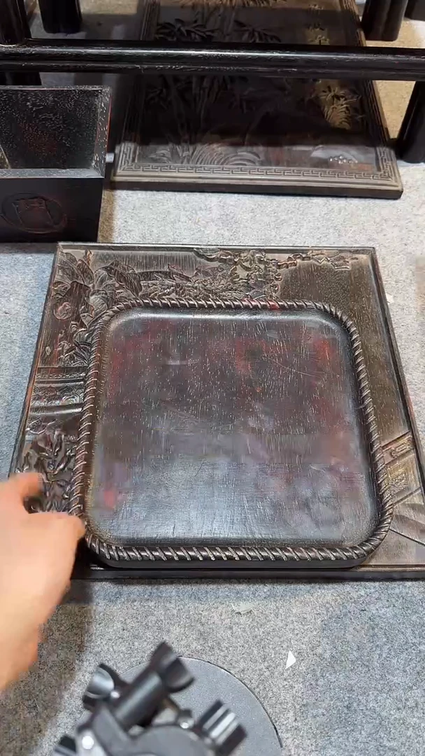 香榧木紫檀拆件雕刻板以直播间实物为准