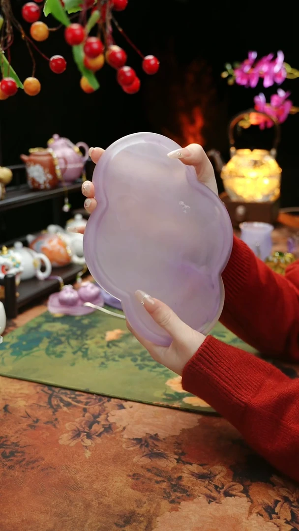 【闪购商品】紫色水晶琉璃壶承干泡点