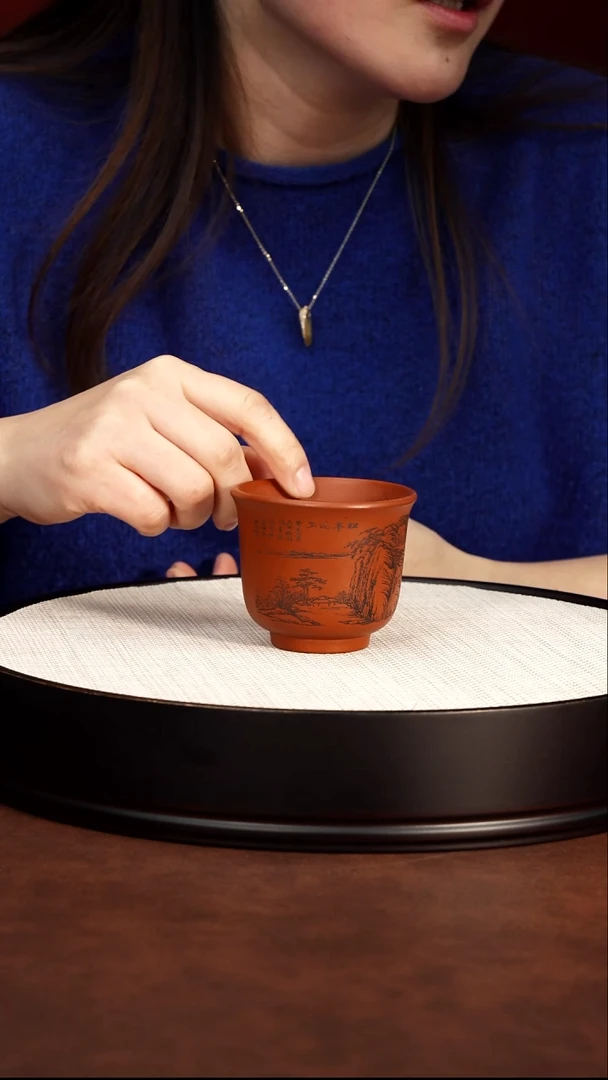 紫砂茶案宜兴紫砂主人杯