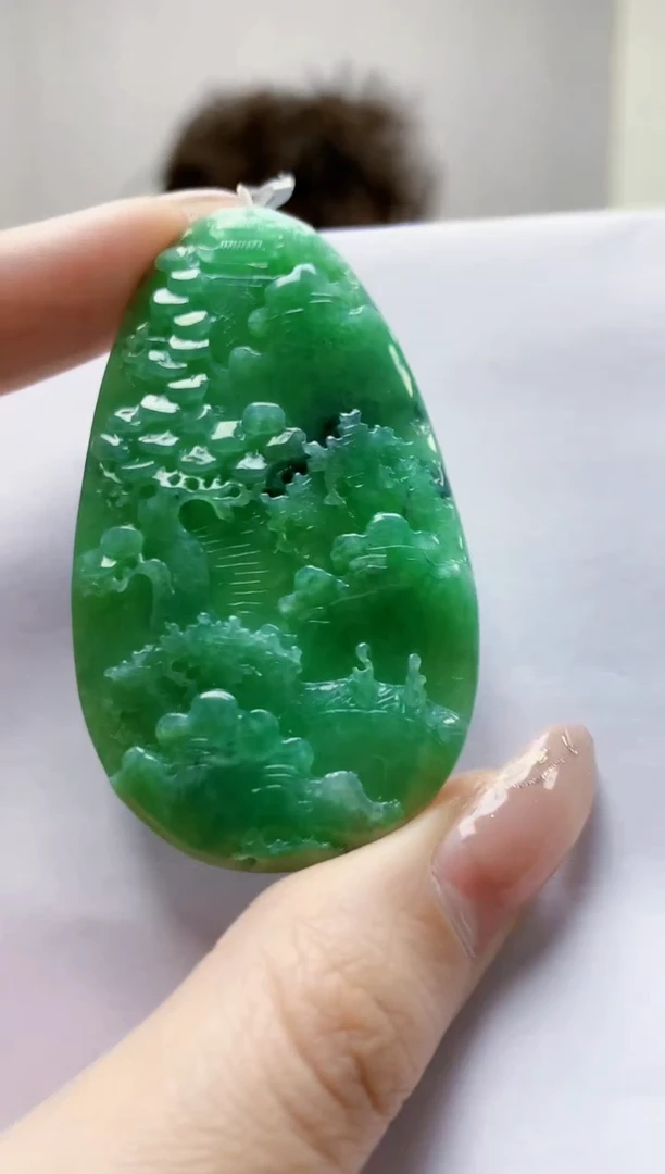 未镶嵌定制翡翠4688jw-毛货挂件43