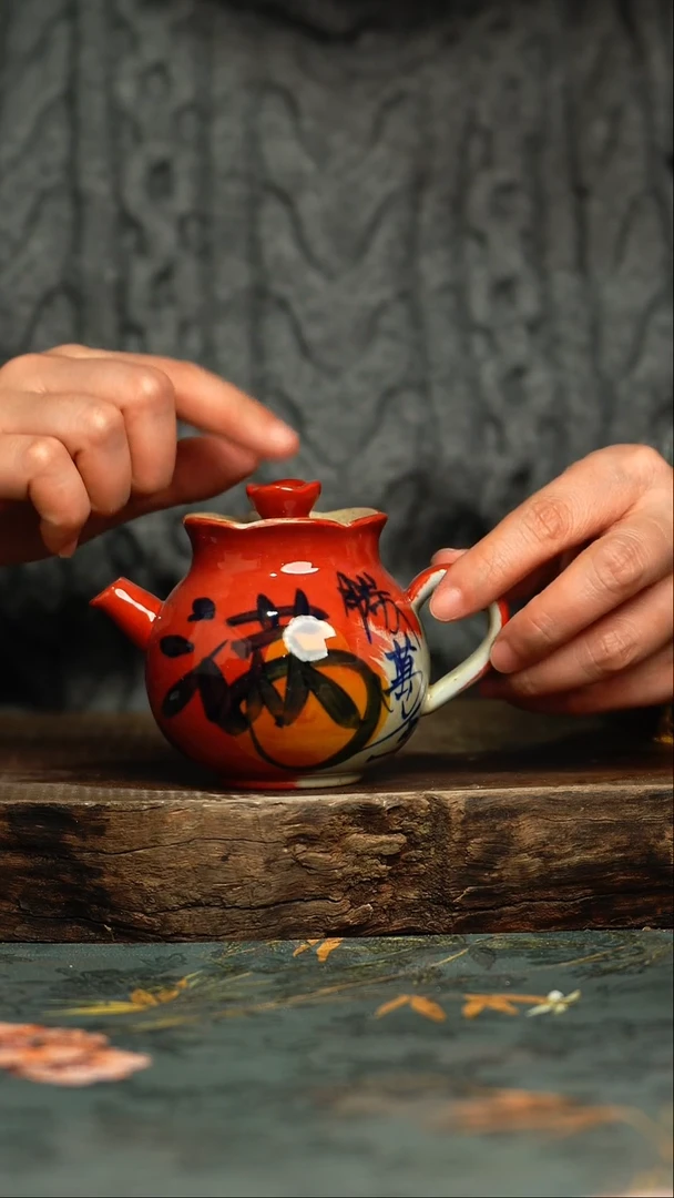 【闪购商品】杯釉下彩手工手绘同款陶器