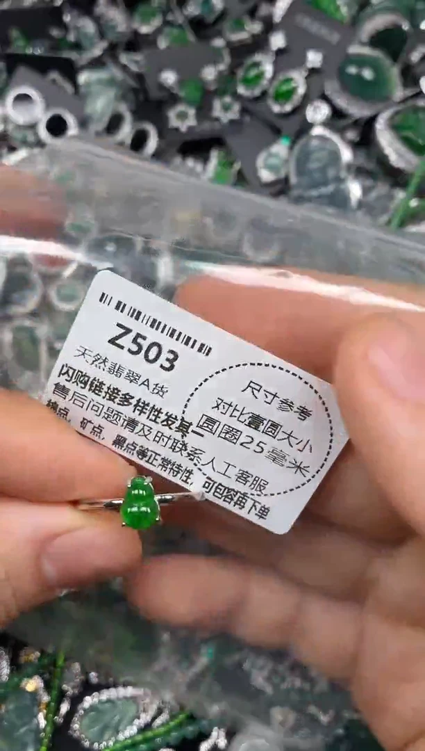 颈饰未镶嵌翡翠Z503戒指