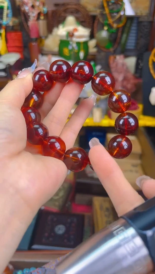 未镶嵌血珀手串天然原矿