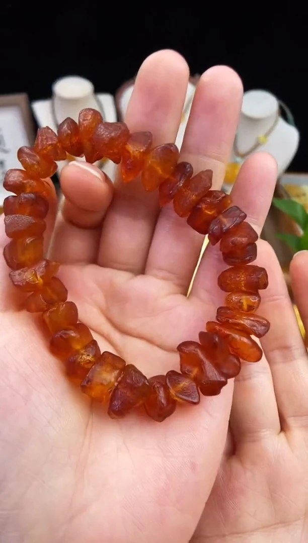 琥珀未镶嵌珠宝奇石柒月
