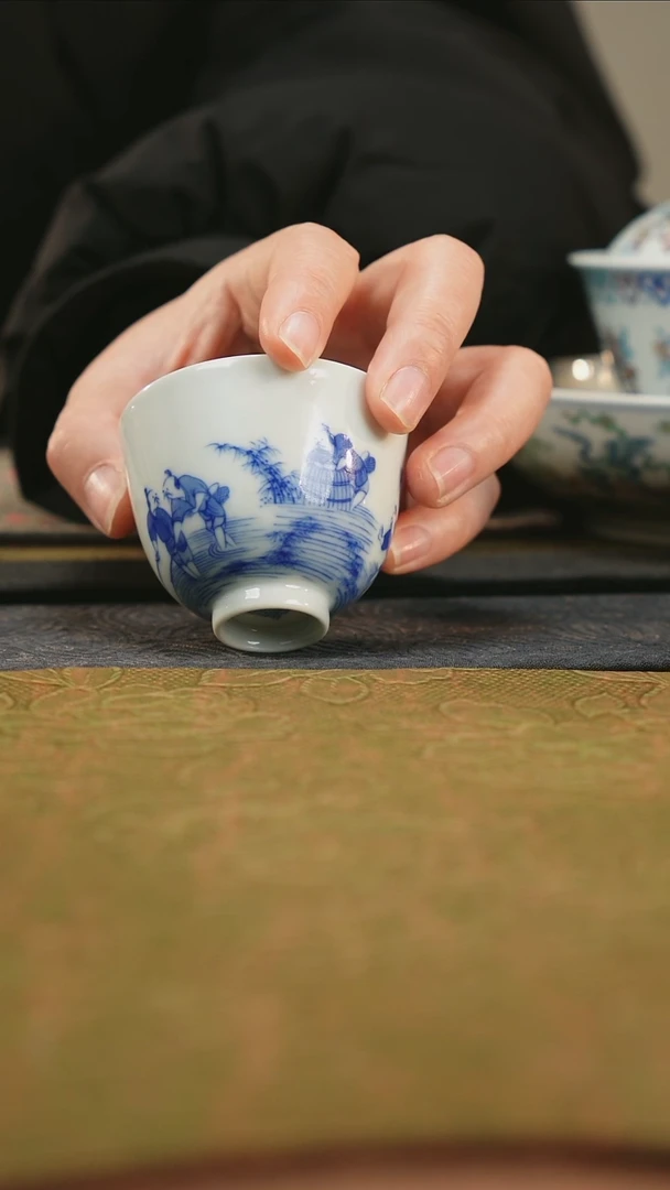 【闪购商品】青履茶器渔家乐主人杯