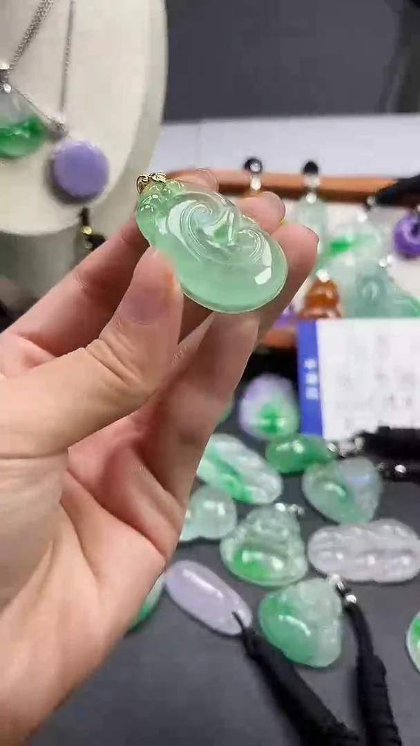 颈饰未镶嵌翡翠  所见即所得 一图一物