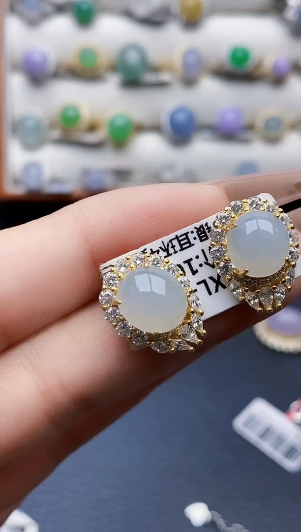 银S925镶嵌戒指翡翠5452