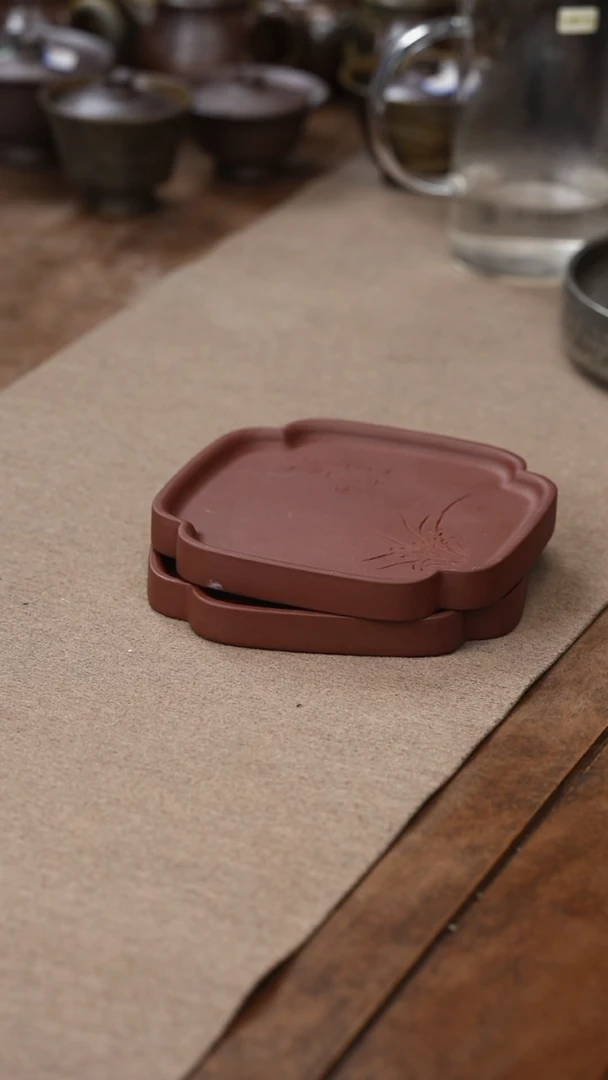 茶壶紫砂四方兰花