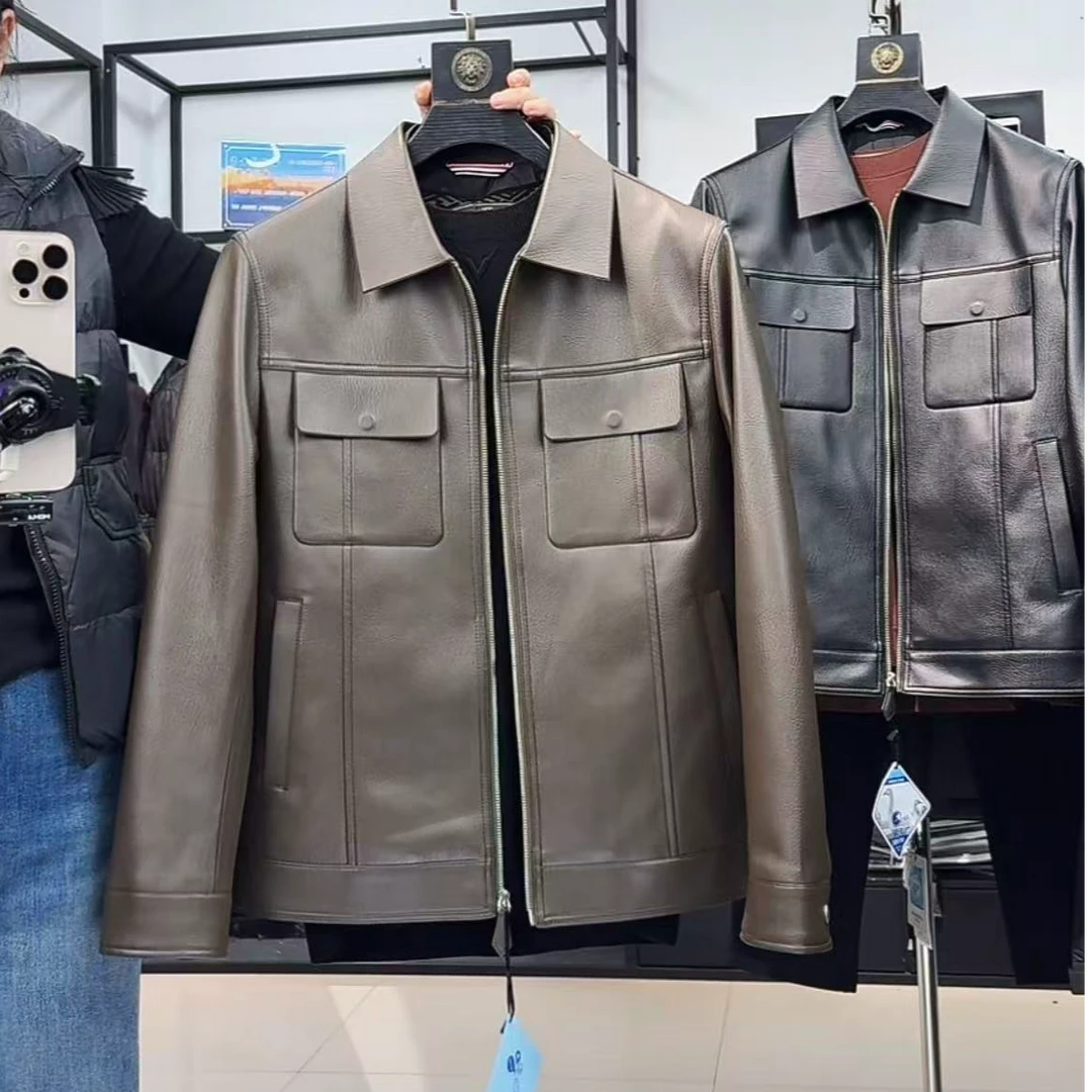 90绒皮衣羽绒服 通用翻领冬季常规款标准皮衣简约时尚修身