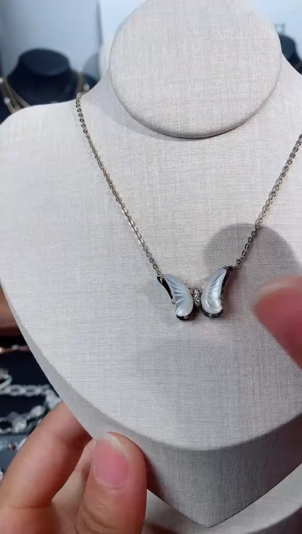 铜合金无925银项链7193