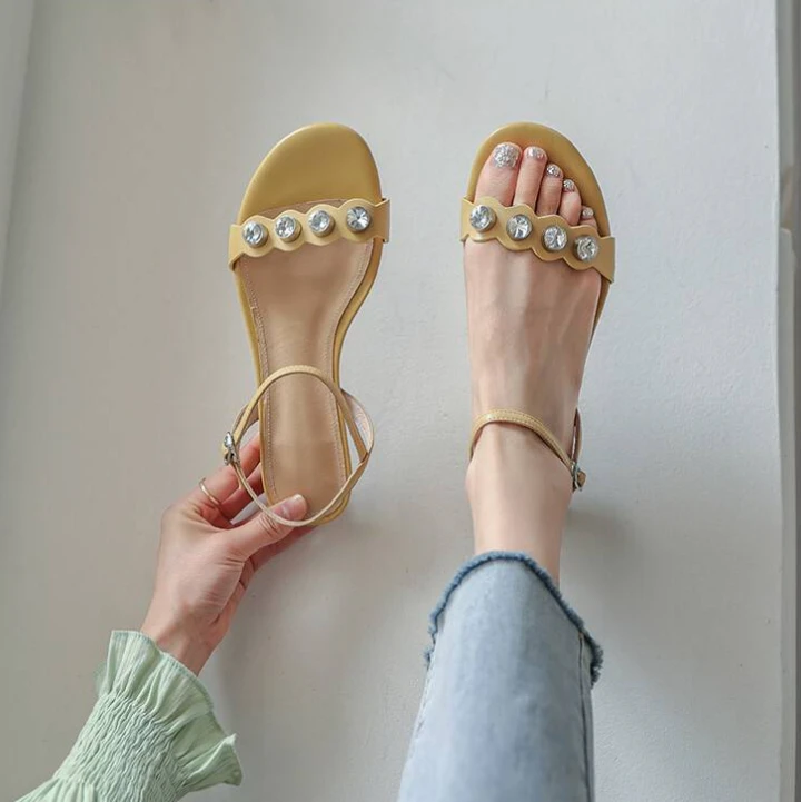 李大龙~牛皮2公分/新款夏季时尚百搭休闲款拖鞋凉鞋女6008