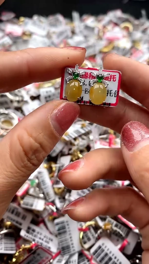 【闪购商品】翡翠戒指银S925镶嵌22222222   2