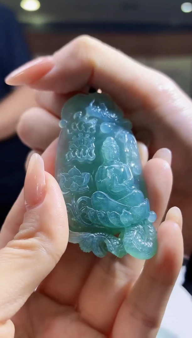 定制翡翠未镶嵌03/0705/Y/观音