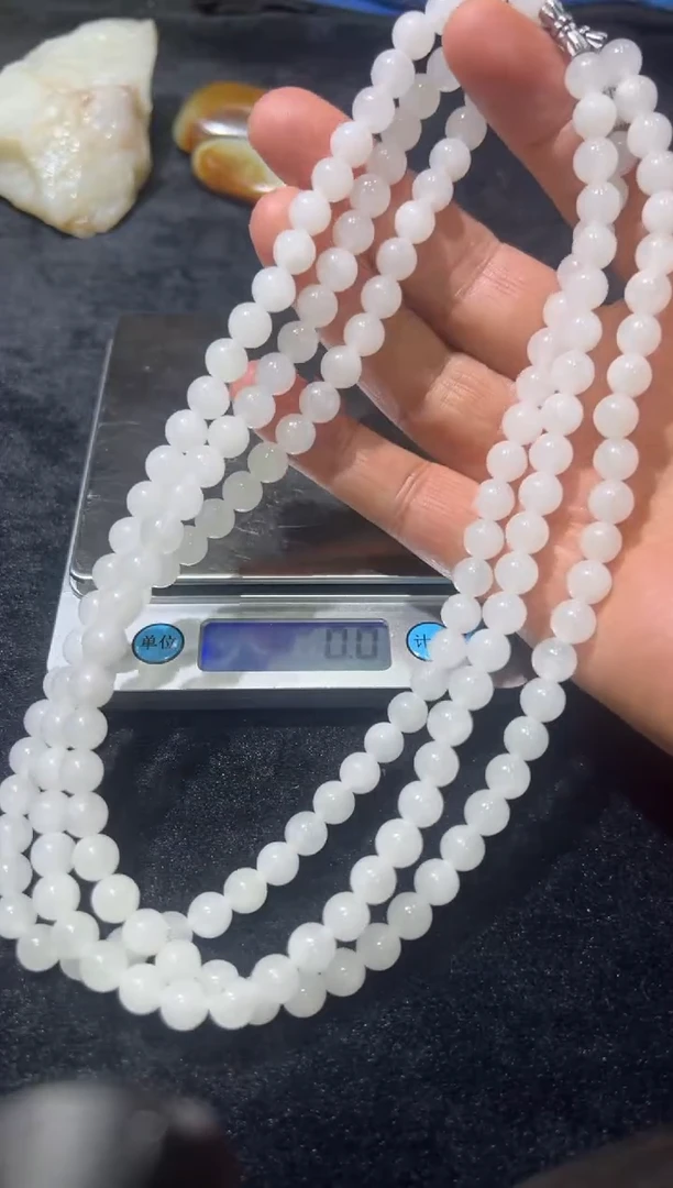 和田玉未镶嵌项链新疆和田玉项链