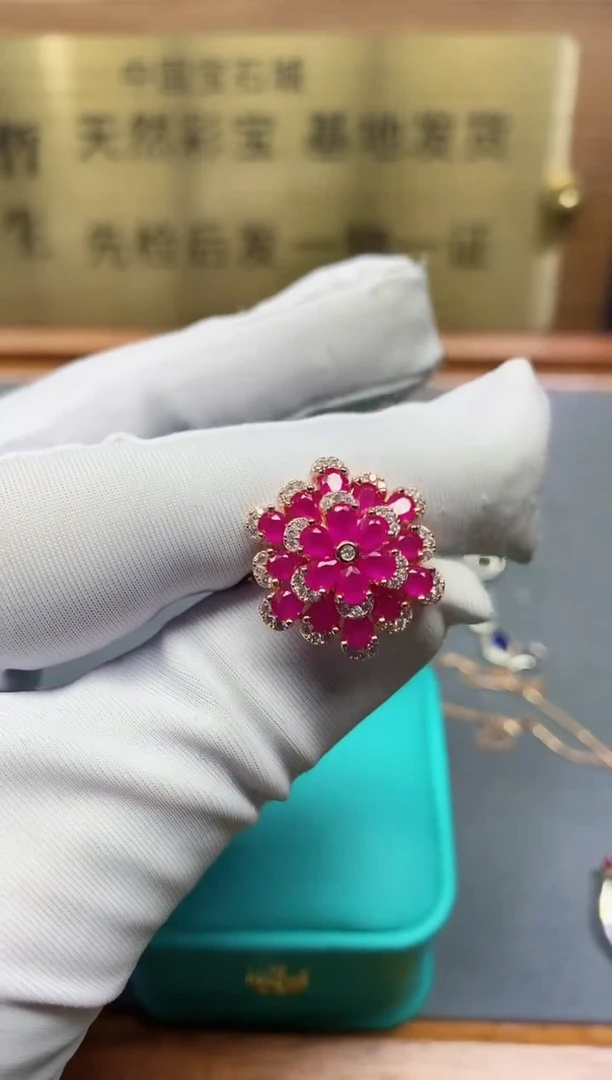 【闪购商品】红宝石戒指银S925镶嵌.........