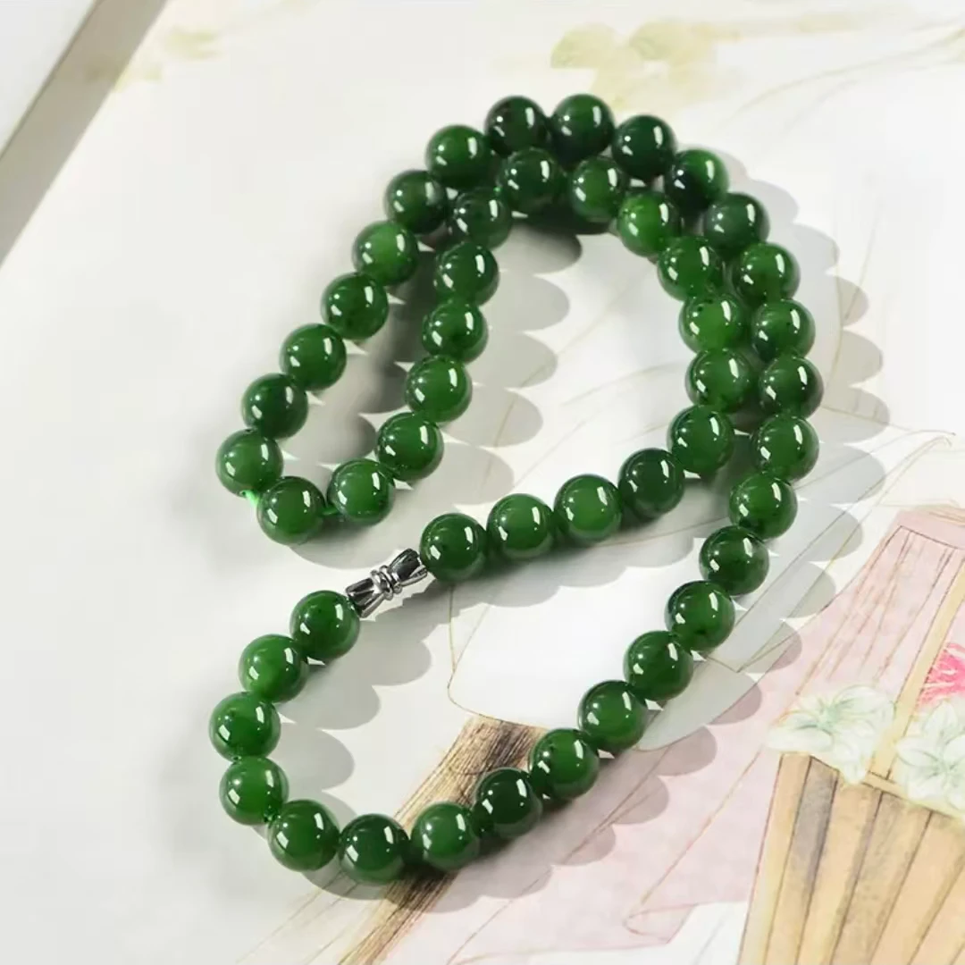 【云云】天然翡翠珠圆玉润妈妈链