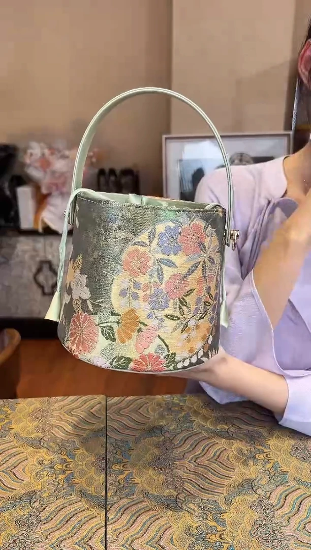 刺绣 非遗唐锦包包