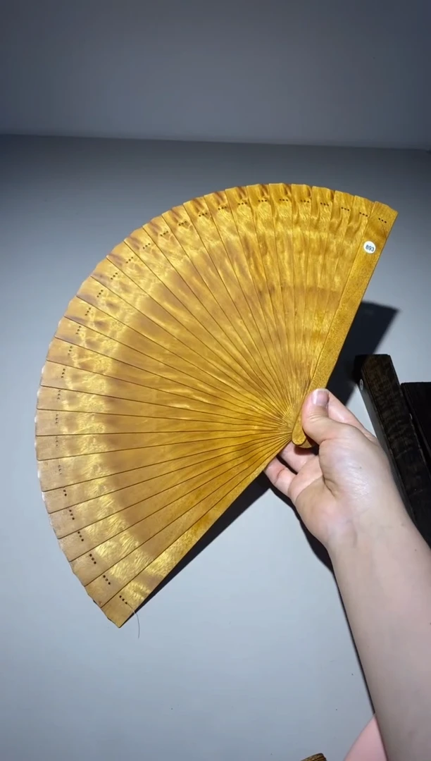 金丝楠21cm金丝楠木小叶桢楠扇893