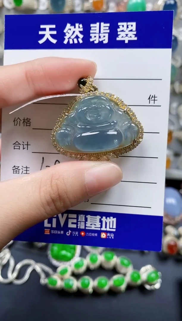 翡翠银S925镶嵌颈饰128