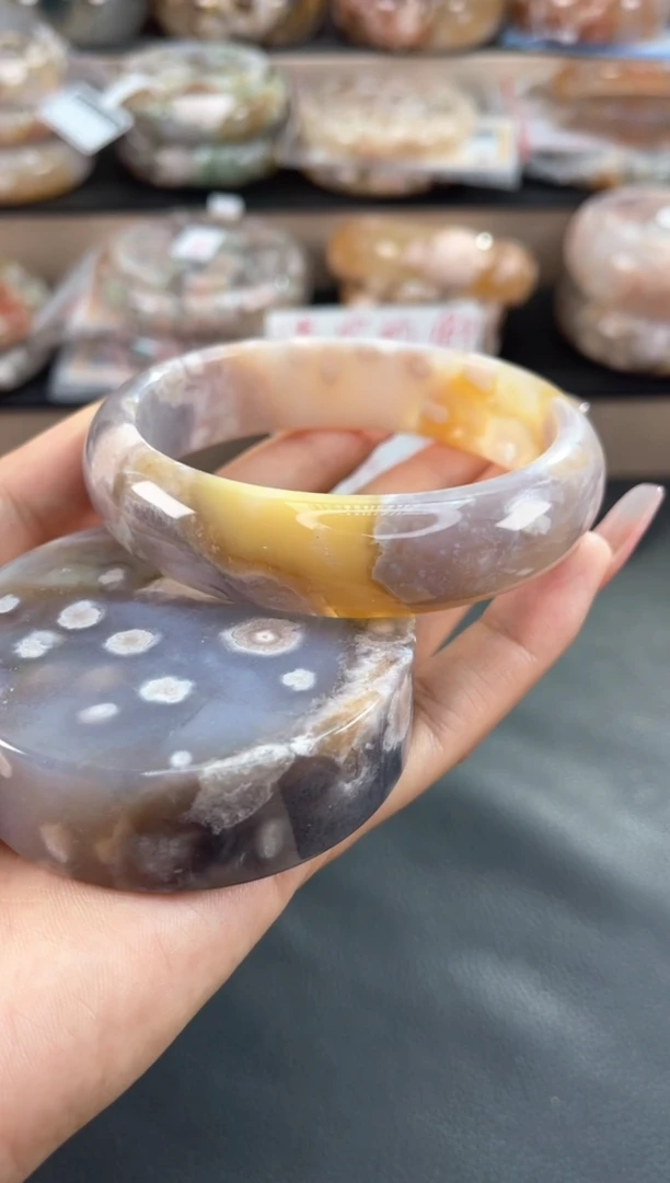 未镶嵌手镯石英质玉65（赠品镯心 不保证完美）