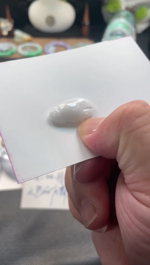 颈饰未镶嵌翡翠骏6号链接 有纹裂