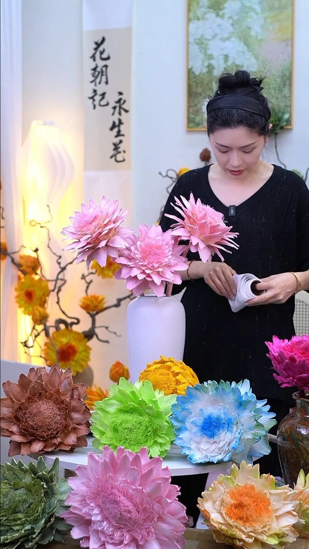 永生洋蓟樱花粉3头【吸色问题】8784