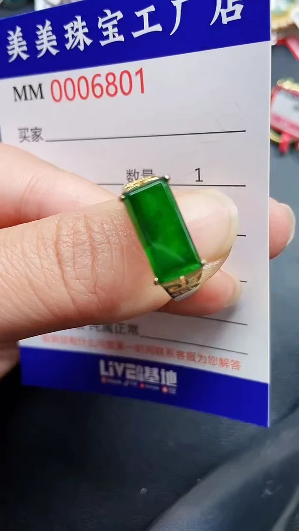 颈饰银S925镶嵌翡翠6801