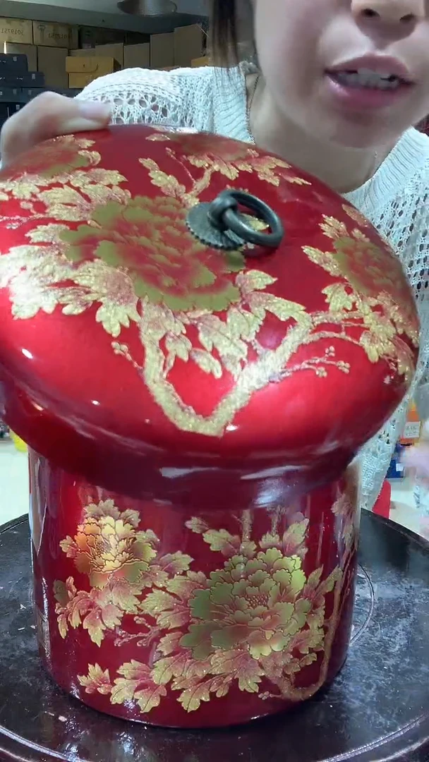摆件景德镇陶瓷米缸