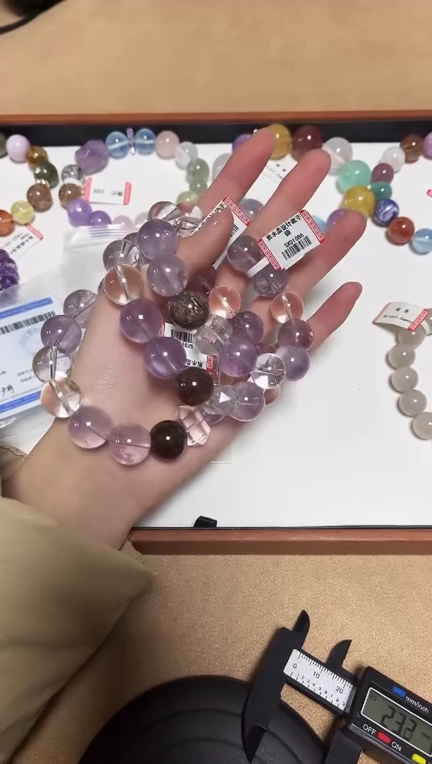 未镶嵌手链水晶12-31紫水晶设计款手链