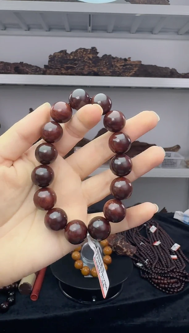 降真香手串/手链海南红降花梨公1.5高货沉水老型珠