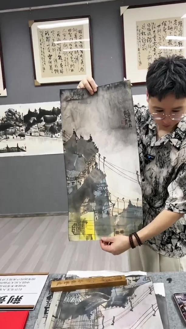 国画18号荆贵家绘画画芯