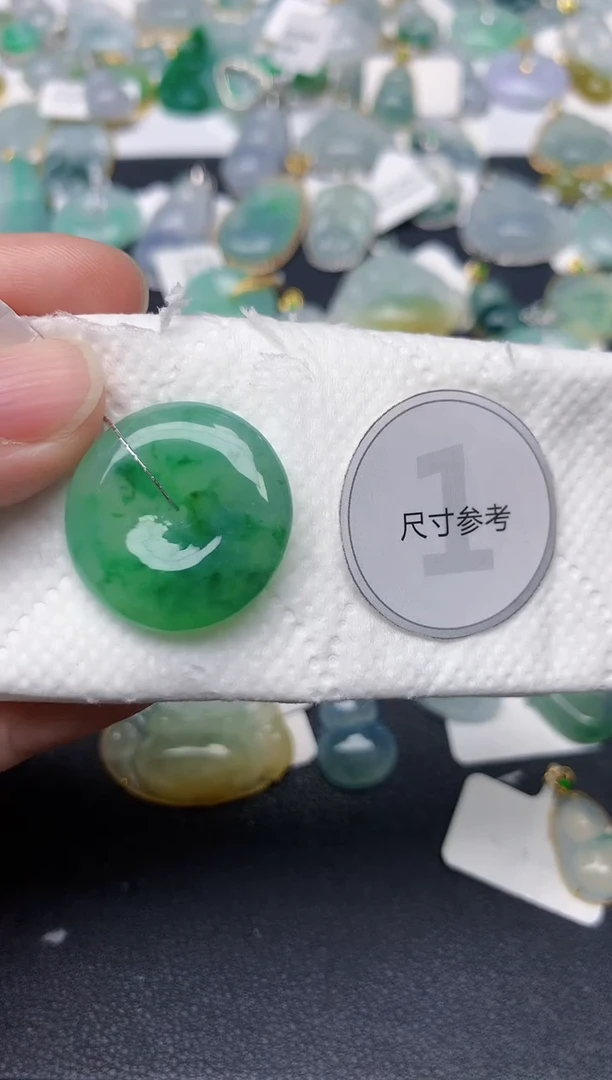 颈饰未镶嵌翡翠天然缅甸A货翡翠