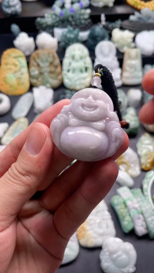 颈饰未镶嵌翡翠6  天然翡翠a货  佛