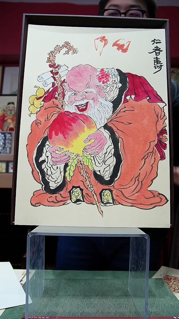 书法A3不落名手绘国画多样性 带框发货 H706