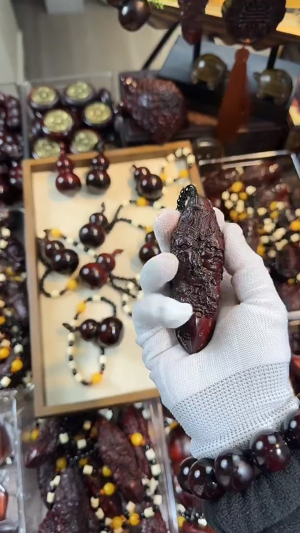 木质大黑天手把件挂件