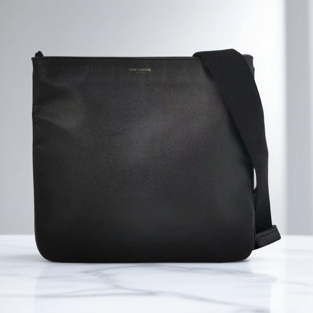 95新 YSL/圣罗兰  黑色斜挎包 1849 3985
