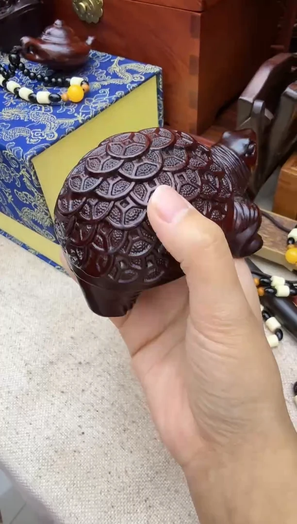 【闪购商品】黑檀金钱龟淘多奇好物