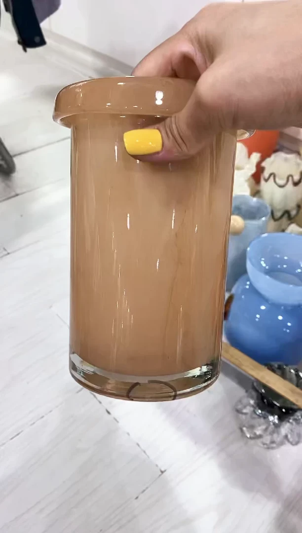 慕忆家手作琉璃花瓶瑕
