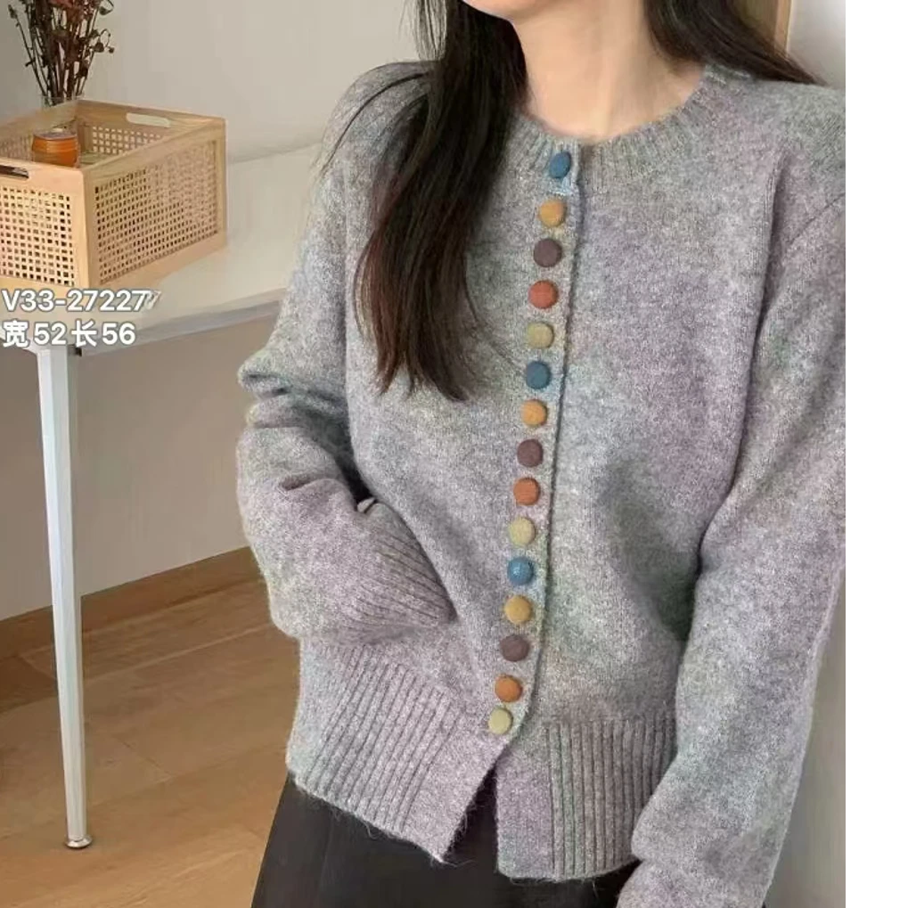 女款百搭开衫毛衣41-27227