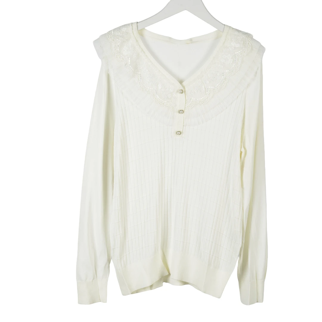 【专柜捡漏】大码女装QAB-毛衫1168白色正码