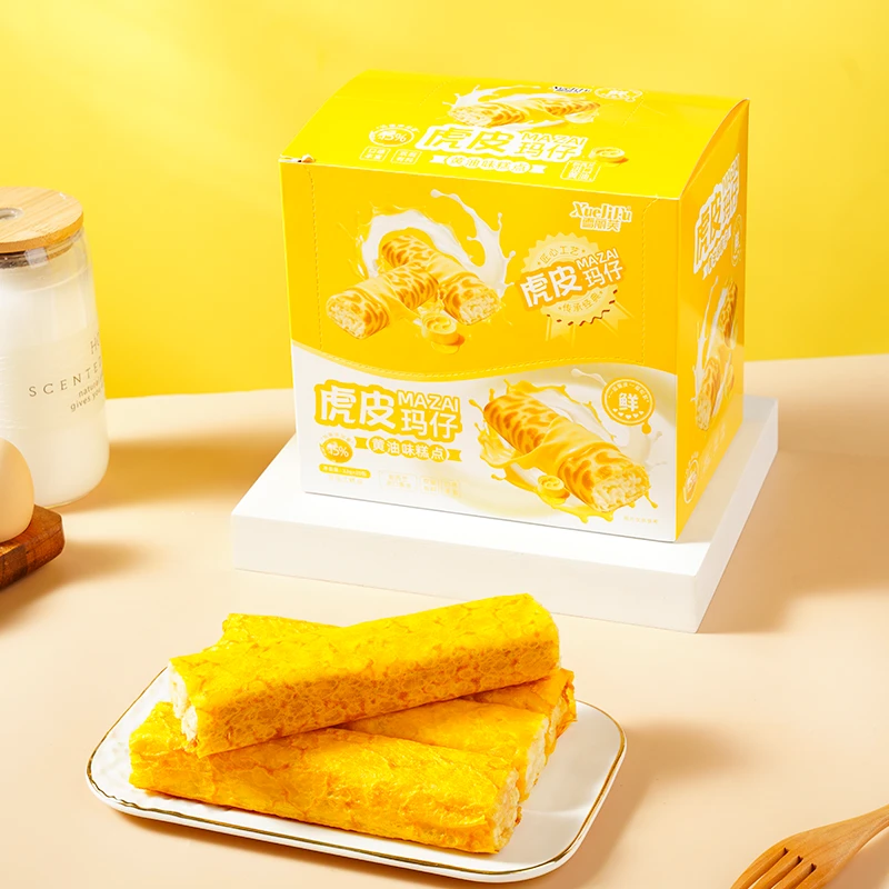 雪丽芙虎皮玛仔沙琪玛营养代餐早餐休闲零食蛋皮面包糕点下午茶